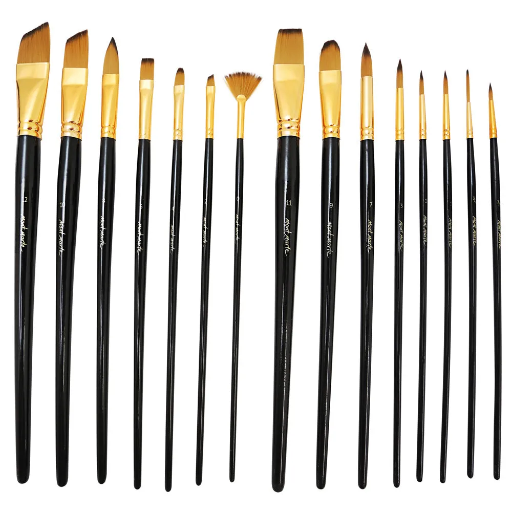 Studio Brush Set in Easel Wallet 15pc