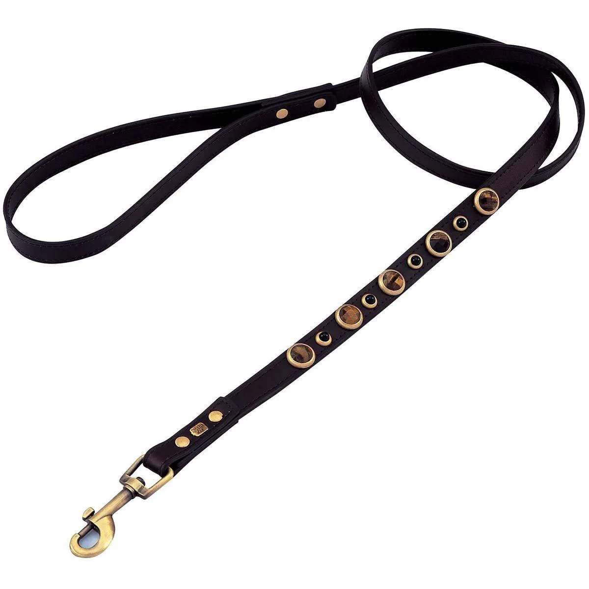 Tiger Eye And Onyx Imperial Dog Leash