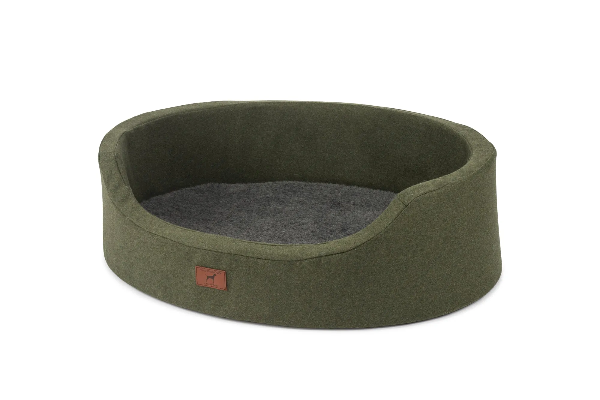 Willow Green Oval Dog Bed