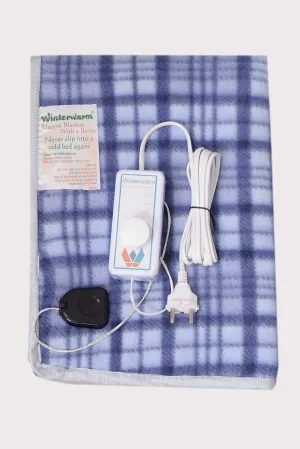 WINTER WARM Electric Blanket Single Bed Waterproof Autocut with LED Regulator (Multicolour, 30 x 60 Inches)