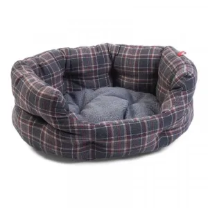 Zoon Oval Plaid Bed - Medium